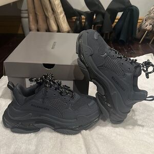 Grayish navy blue Balenciaga sneakers women’s size 38